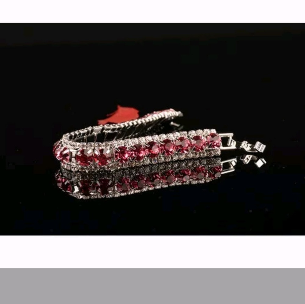 Red crystal Tennis Bracelet